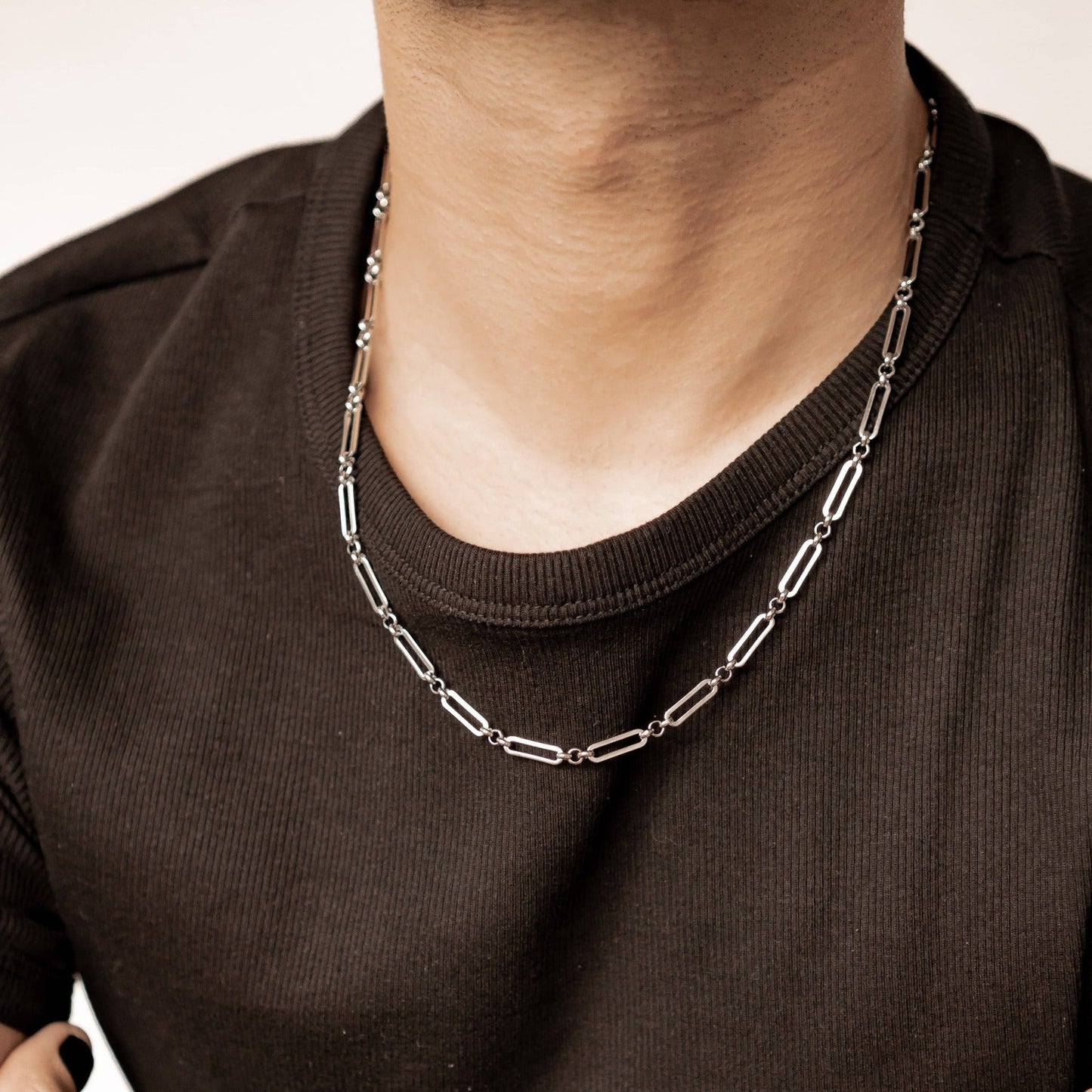 Paperclip Chain Necklace Waterproof