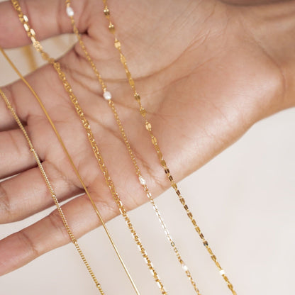 Pearl Chain Necklace Sterling Silver