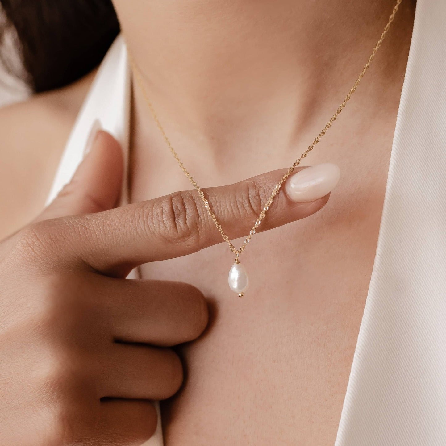 Pearl Jewelry Set Sterling Silver