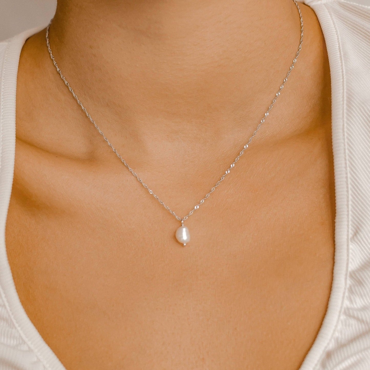 Pearl Jewelry Set Sterling Silver