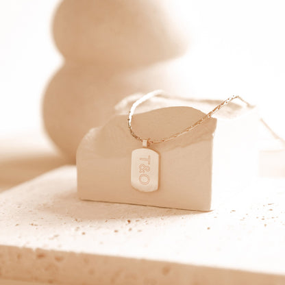 Personalized Hexagon Pendant Necklace Waterproof