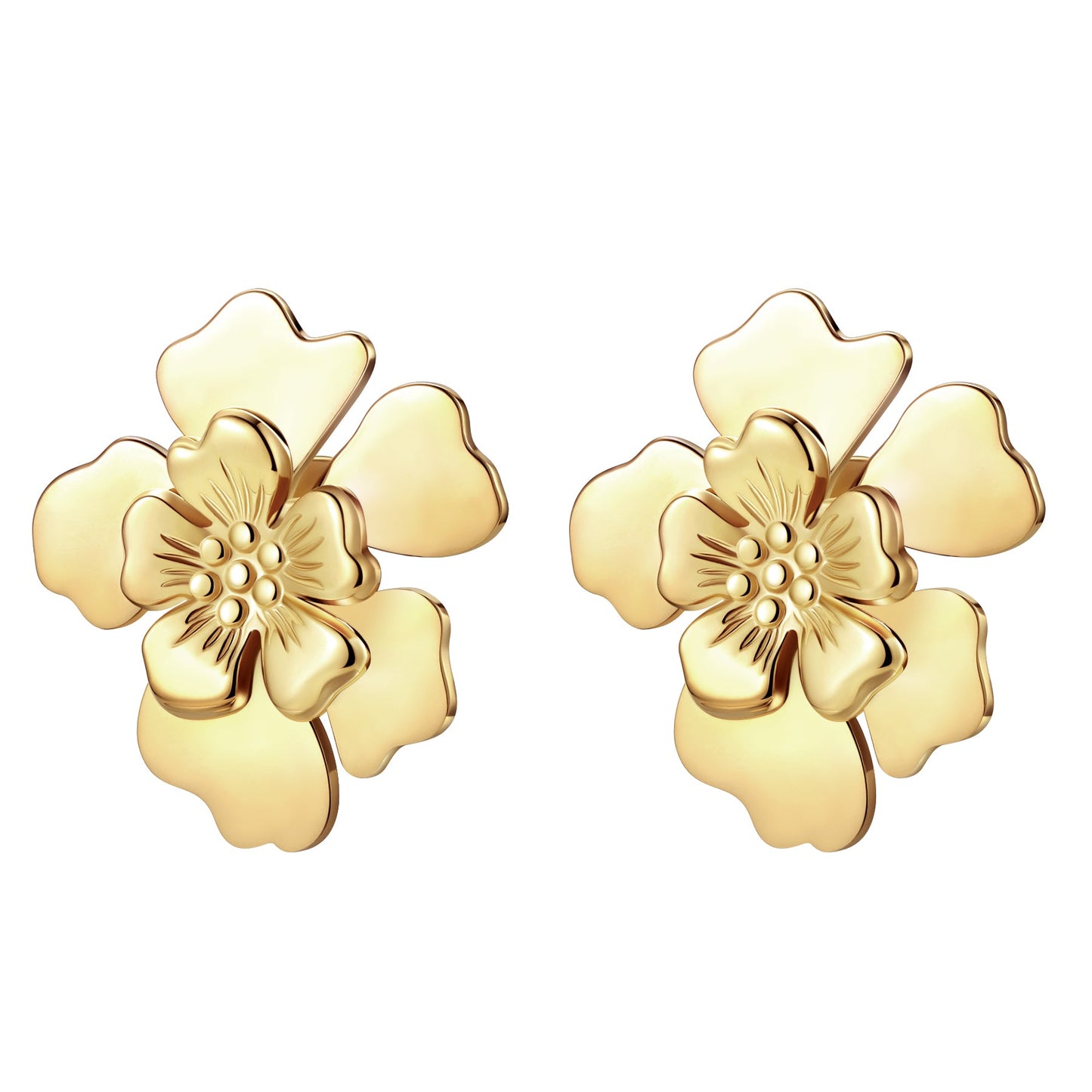 Petal Blossom Statement Earrings Waterproof