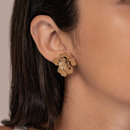 Petal Blossom Statement Earrings Waterproof