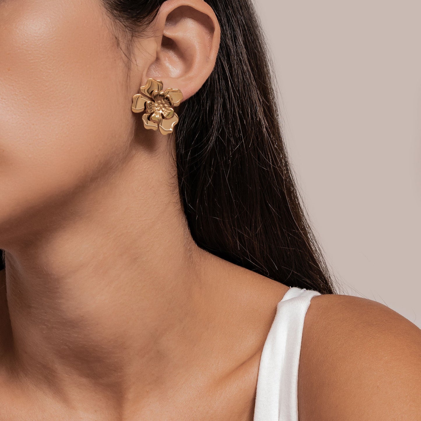 Petal Blossom Statement Earrings Waterproof