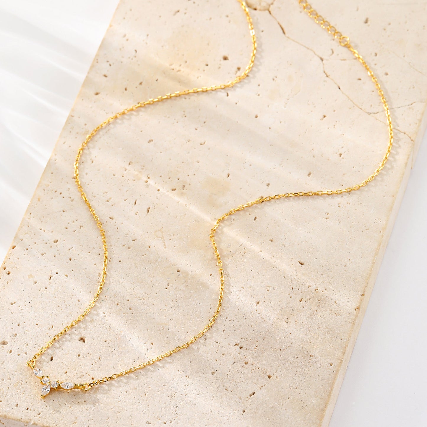 Petite Crown Necklace Sterling Silver