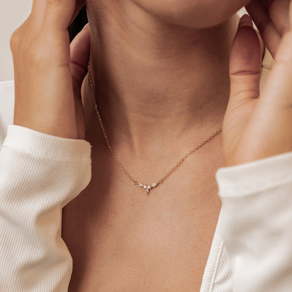 Petite Crown Necklace Sterling Silver