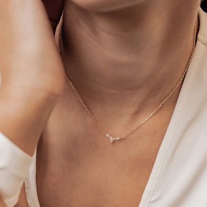 Petite Crown Necklace Sterling Silver