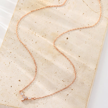 Petite Crown Necklace Sterling Silver