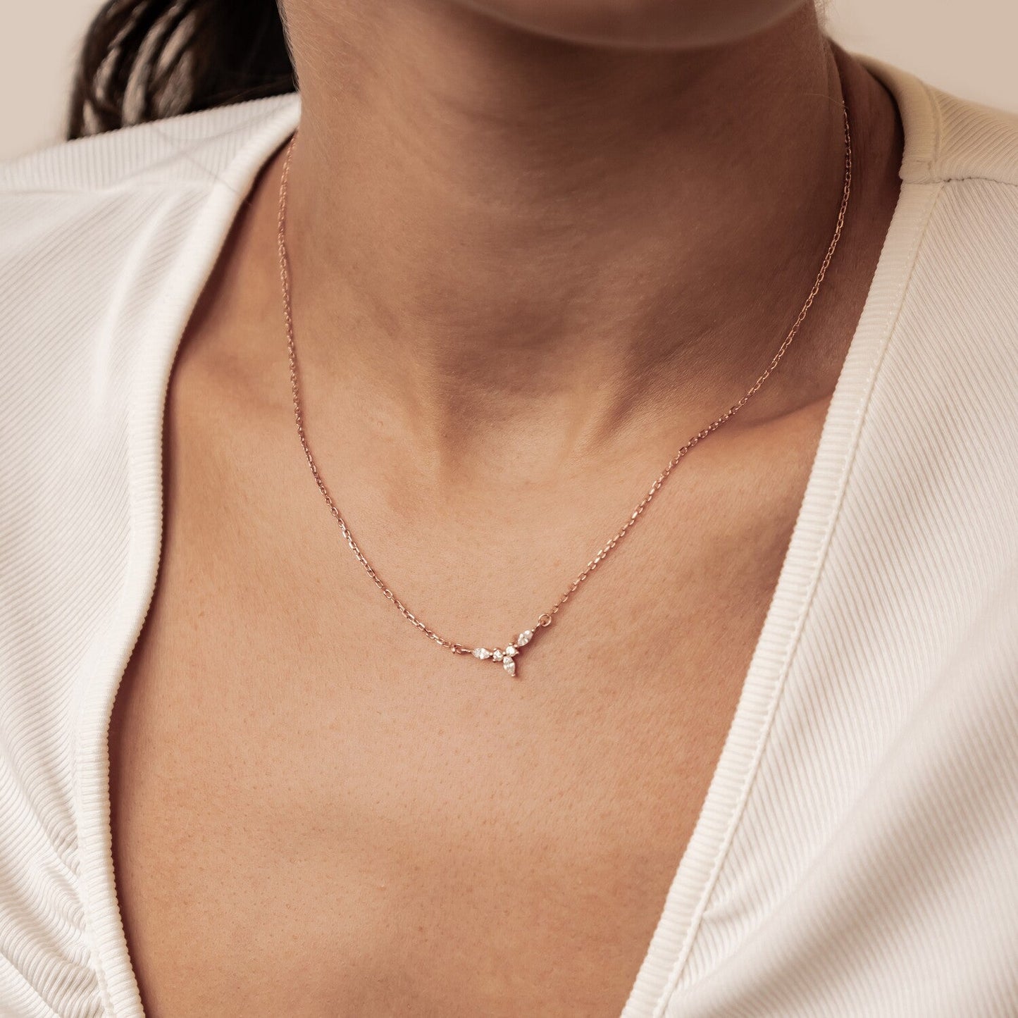 Petite Crown Necklace Sterling Silver