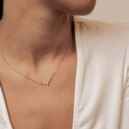 Petite Crown Necklace Sterling Silver