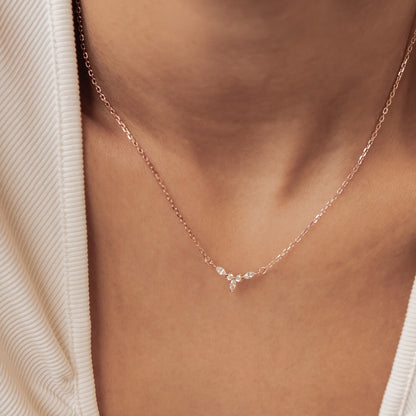 Petite Crown Necklace Sterling Silver