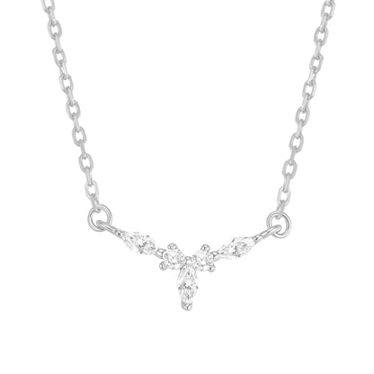 Petite Crown Necklace Sterling Silver
