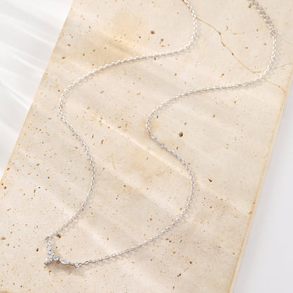 Petite Crown Necklace Sterling Silver