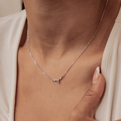 Petite Crown Necklace Sterling Silver