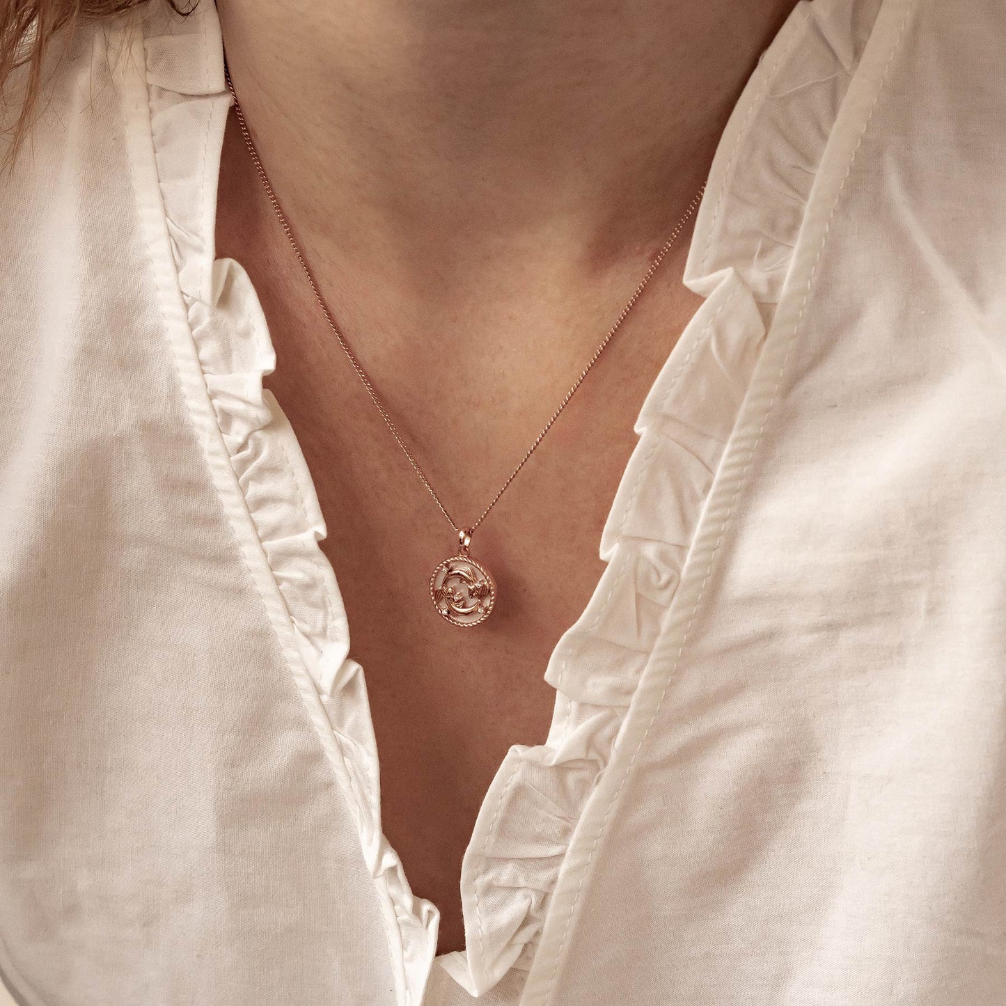 Pisces Zodiac Pendant Necklace