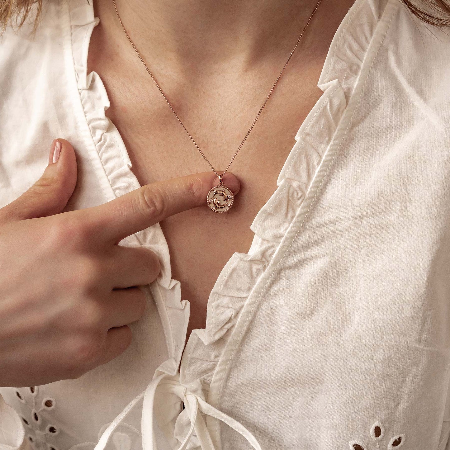 Pisces Zodiac Pendant Necklace