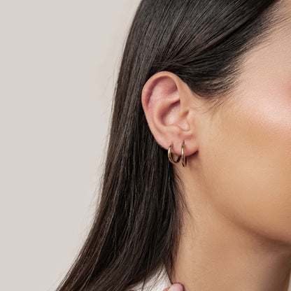 Plain Hoop Earrings Waterproof