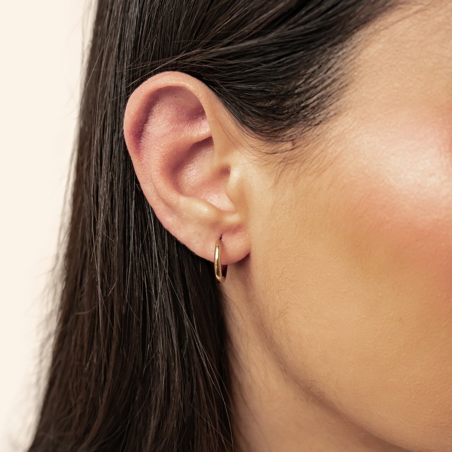 Plain Hoop Earrings Waterproof