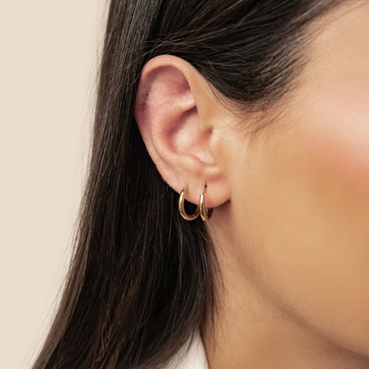 Plain Hoop Earrings Waterproof