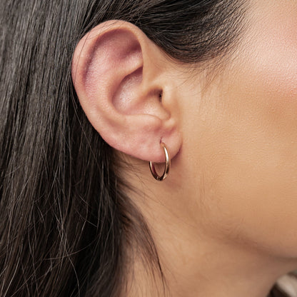 Plain Hoop Earrings Waterproof