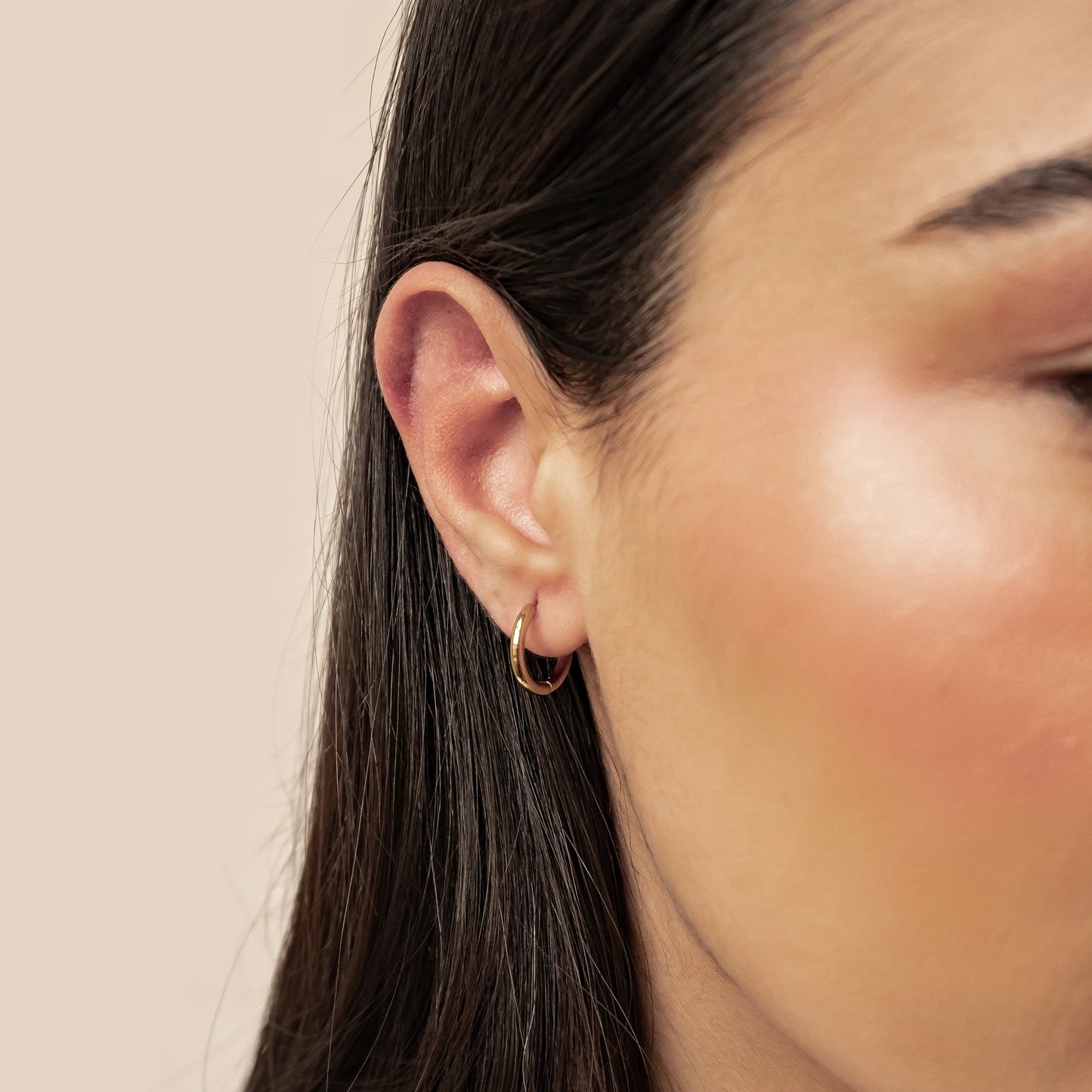 Plain Hoop Earrings Waterproof