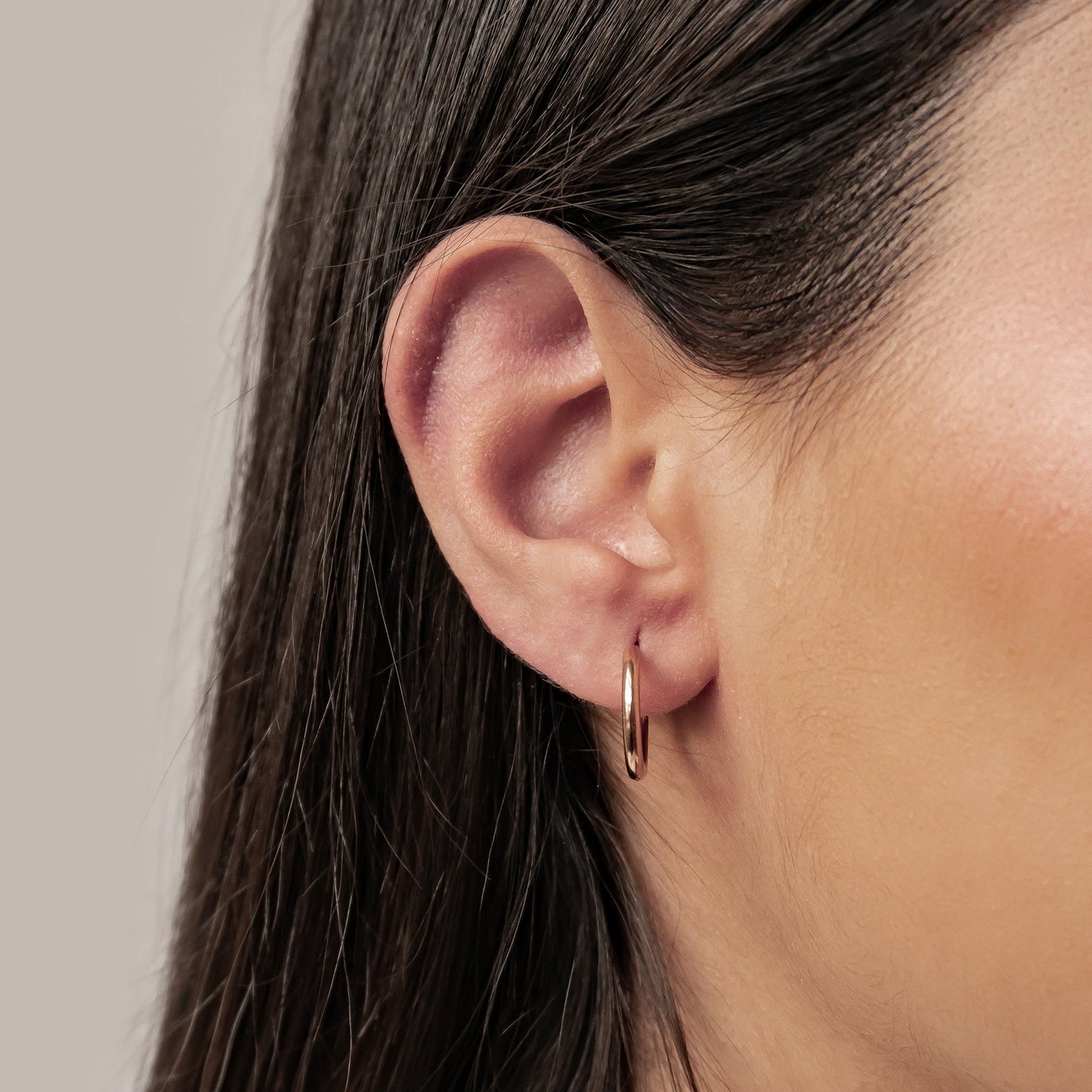 Plain Hoop Earrings Waterproof