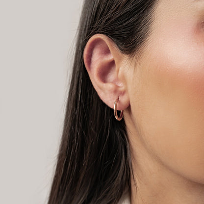 Plain Hoop Earrings Waterproof