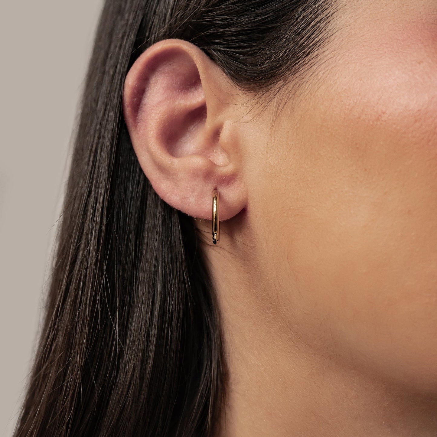 Plain Hoop Earrings Waterproof