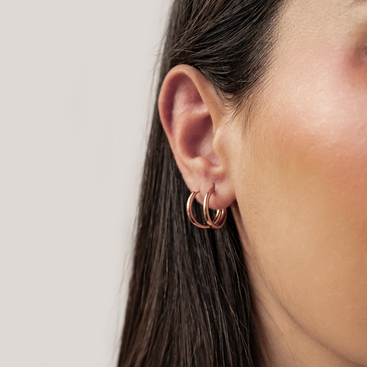 Plain Hoop Earrings Waterproof