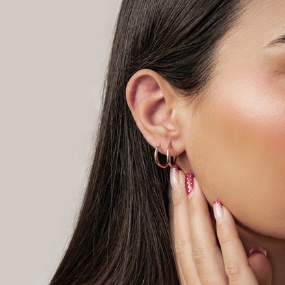 Plain Hoop Earrings Waterproof