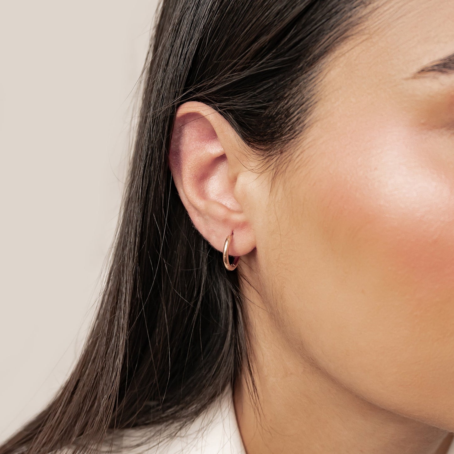 Plain Hoop Earrings Waterproof