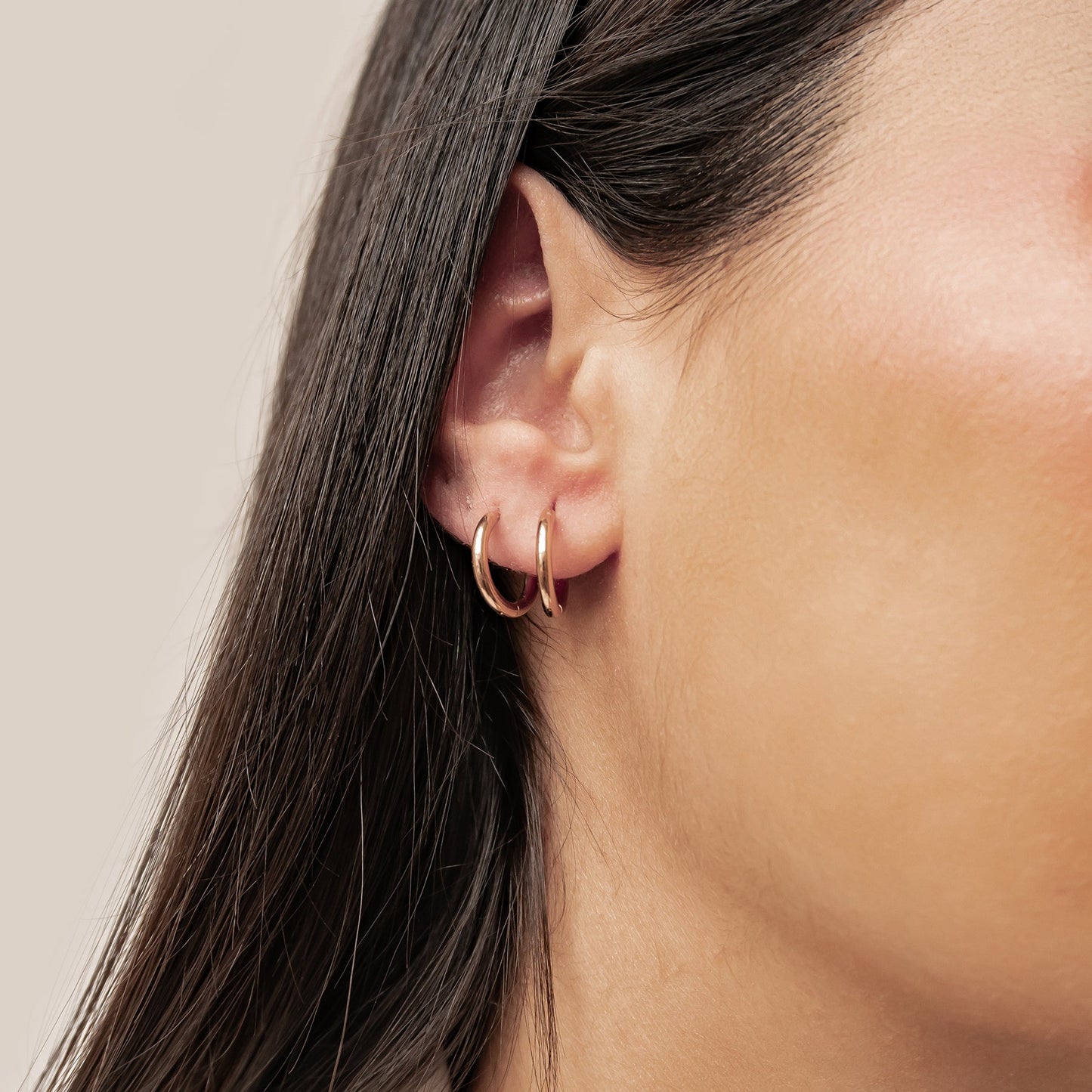 Plain Hoop Earrings Waterproof