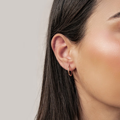 Plain Hoop Earrings Waterproof