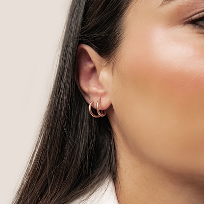 Plain Hoop Earrings Waterproof