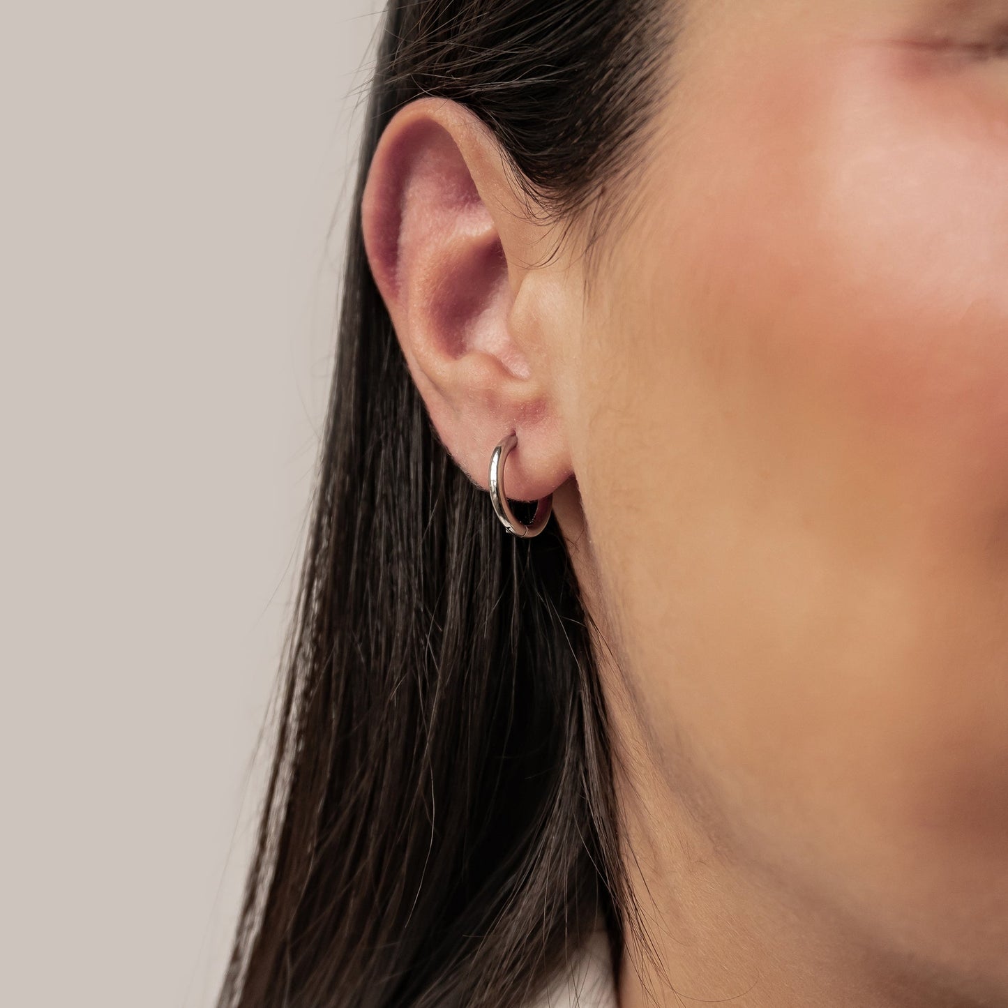 Plain Hoop Earrings Waterproof