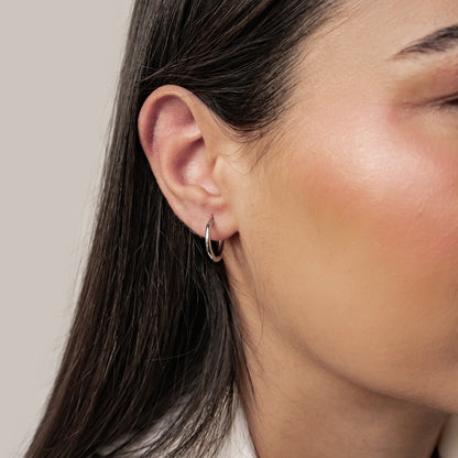 Plain Hoop Earrings Waterproof