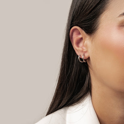 Plain Hoop Earrings Waterproof