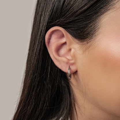 Plain Hoop Earrings Waterproof