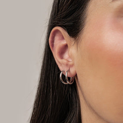 Plain Hoop Earrings Waterproof