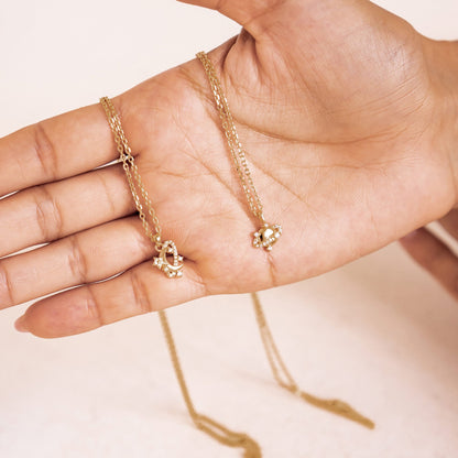 Planet Pendant Necklace Sterling Silver