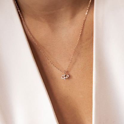 Planet Pendant Necklace Sterling Silver