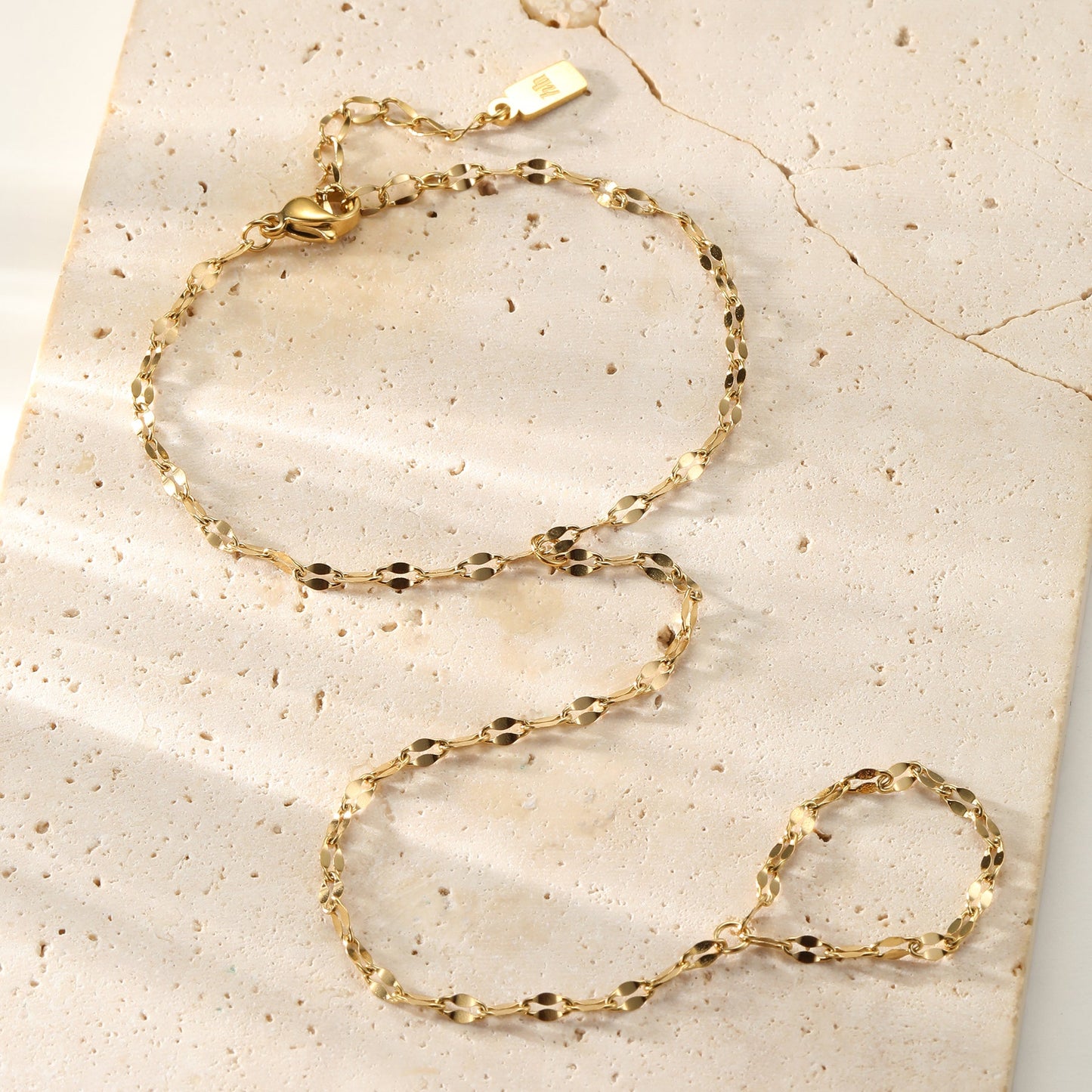 Rolo Hand Chain Bracelet