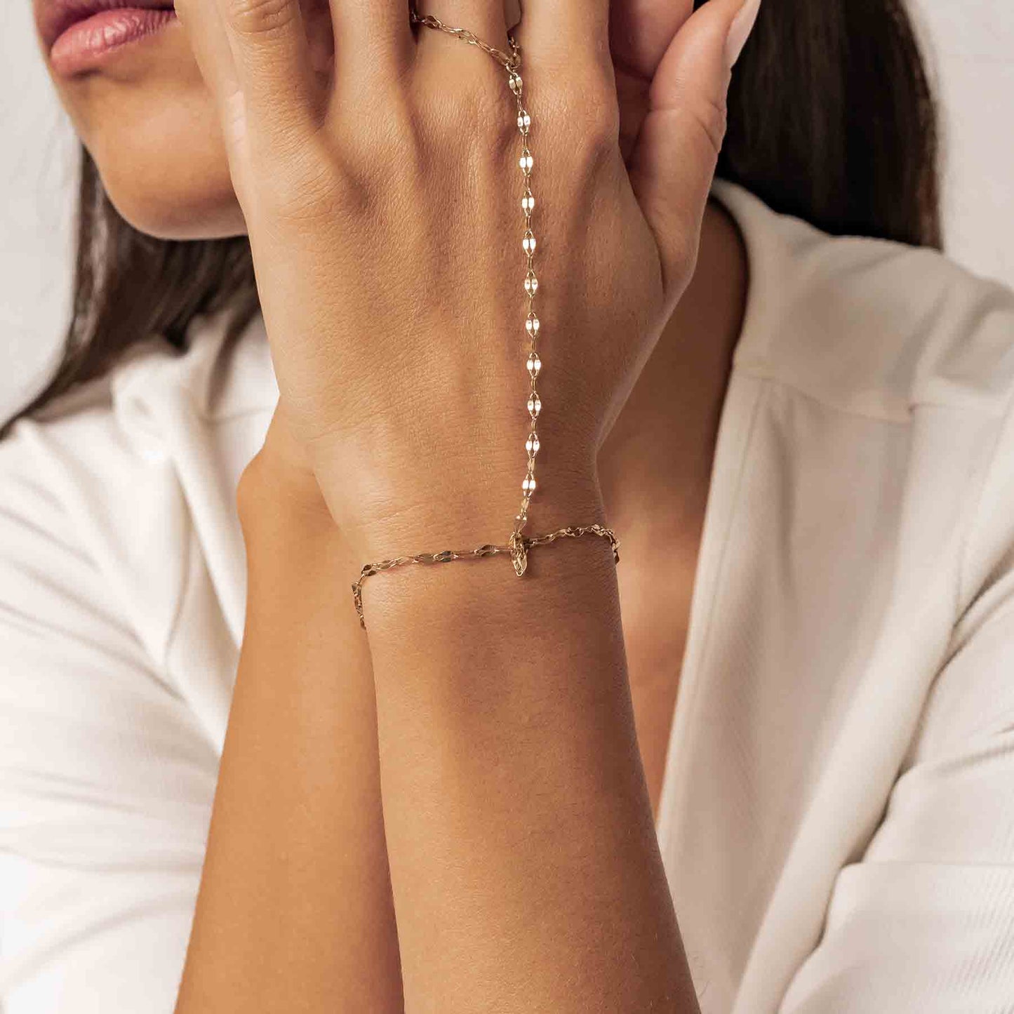 Rolo Hand Chain Bracelet