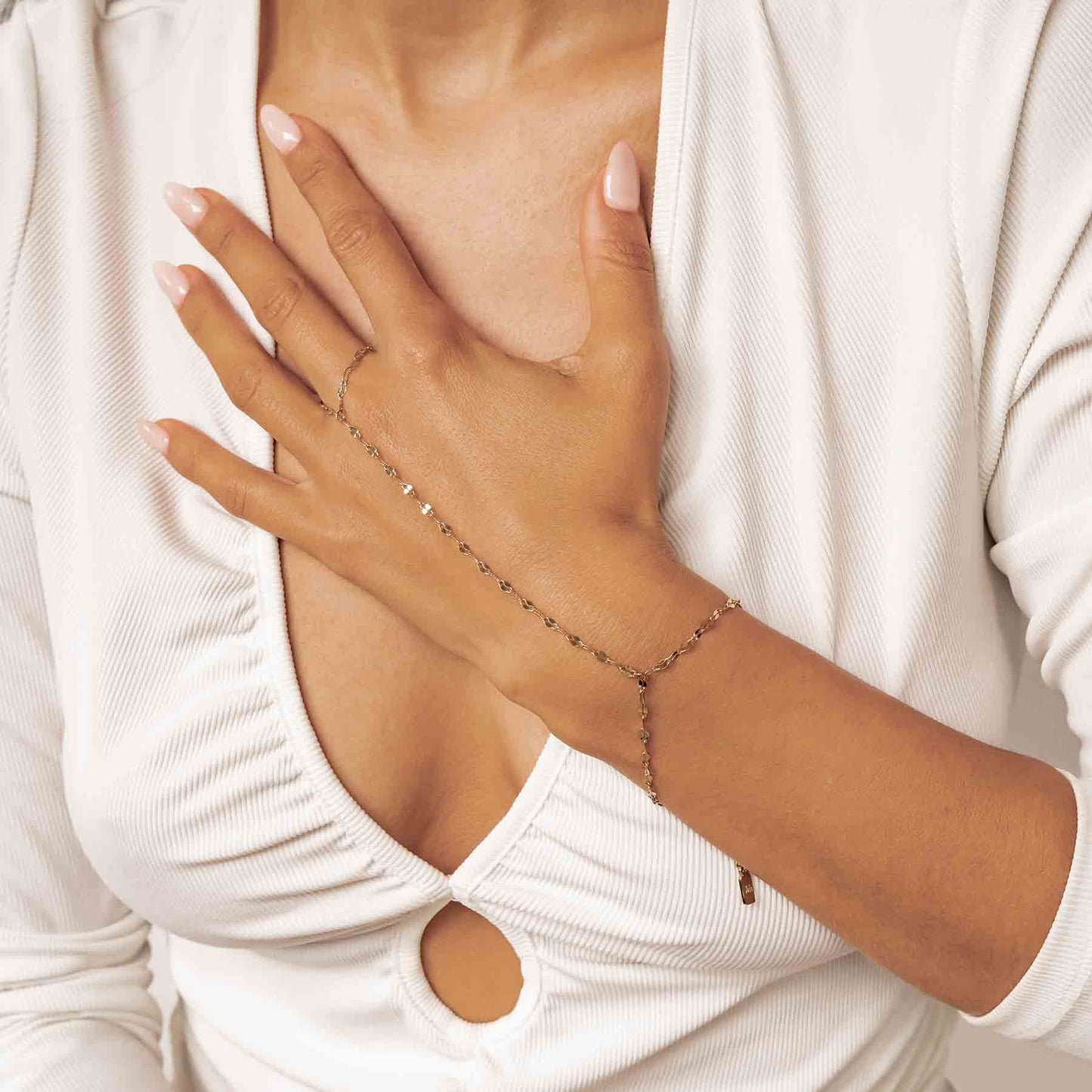 Rolo Hand Chain Bracelet