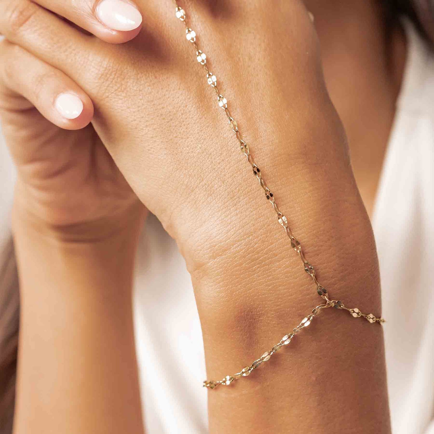 Rolo Hand Chain Bracelet