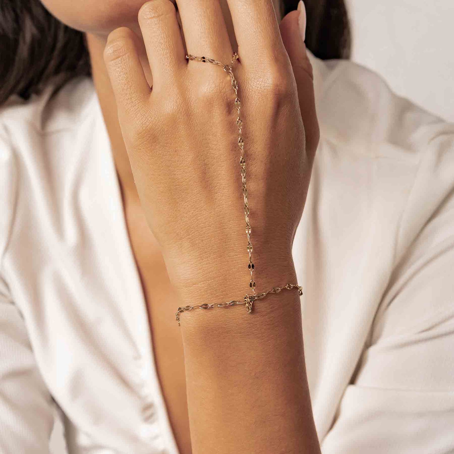 Rolo Hand Chain Bracelet