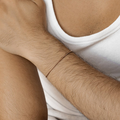 Round Snake Chain Bracelet Rose Gold