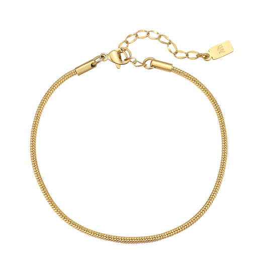Round Snake Chain Bracelet Waterproof 18-23cm