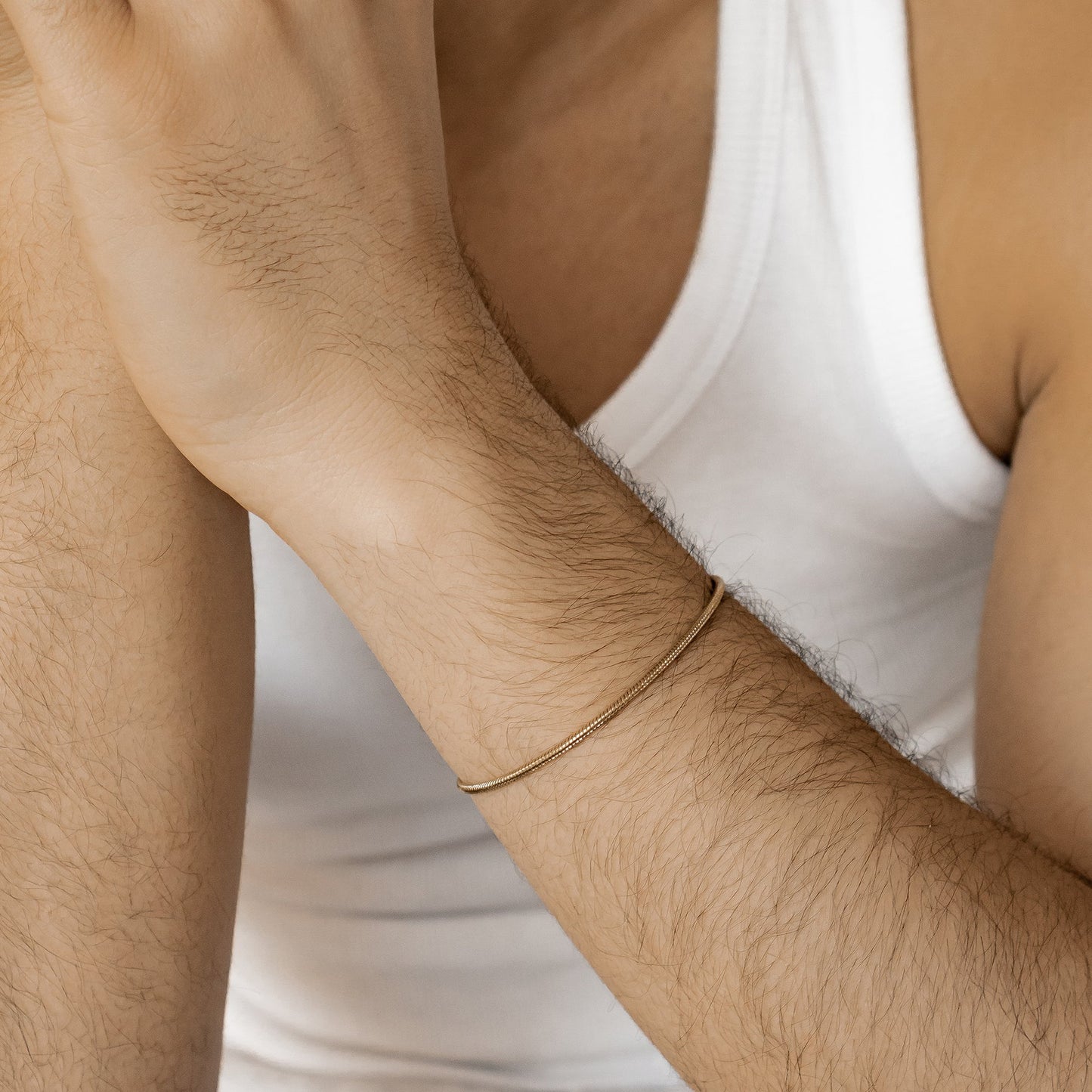 Round Snake Chain Bracelet Waterproof 18-23cm