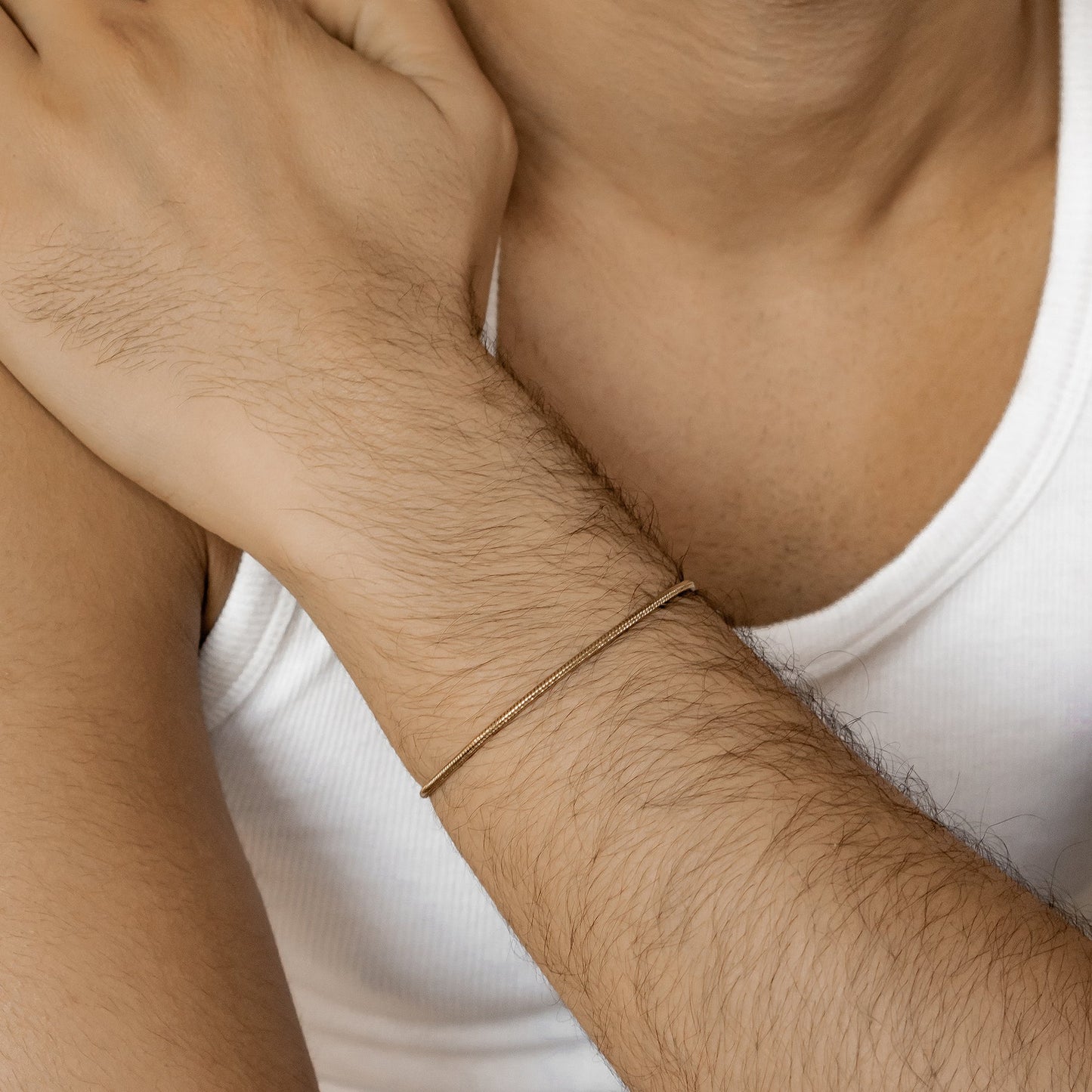 Round Snake Chain Bracelet Waterproof 18-23cm